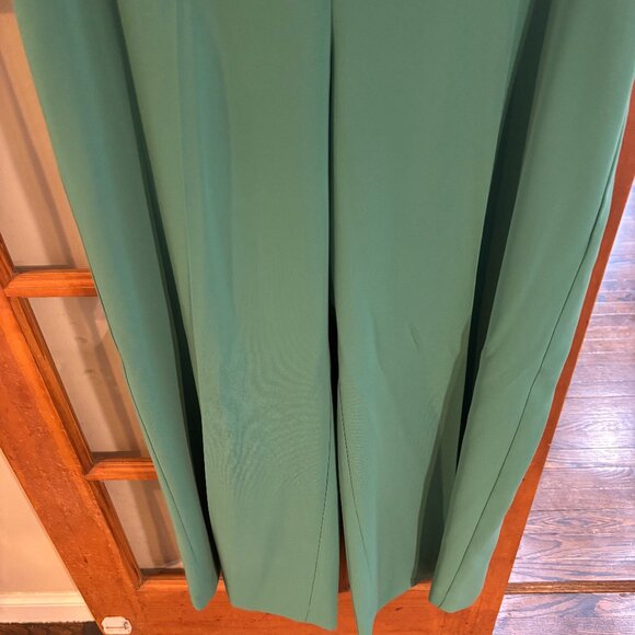 Mango Women Green wide leg trousers SZ: 14 - Picture 4 of 14